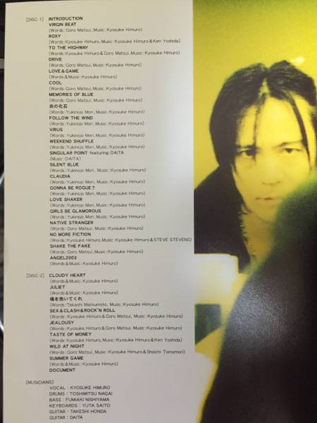 氷室京介 TOUR 2003“HIGHER THAN HEAVEN” DVD ファイル BOOWY 氷室京介