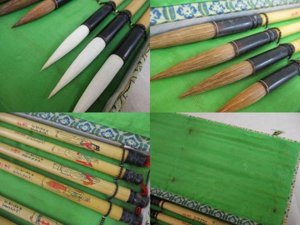 JTN56-110▲書道セット　筆・墨等/USED