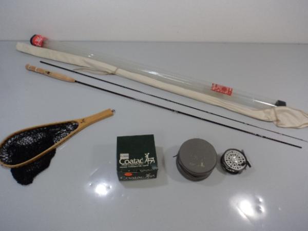 v31/釣具■Coma フライロッド釣り竿+Ｃｏａｔａｃ2907 リール