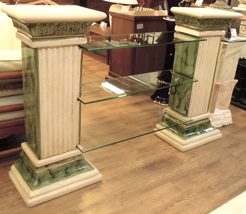 ☆ 送料無料 イタリア製 アンティーク レトロ調 飾り棚