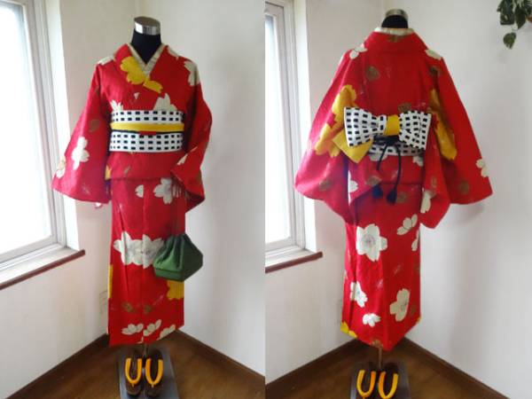 市田レトロモダン発色きれいな浴衣帯セットOlIvedesOlive