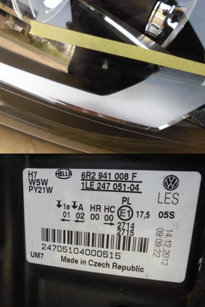 ポロ VW ヘッドライト DBA-6RCBZ 右 ハロゲン 6R 修理 2026年最新Yahoo