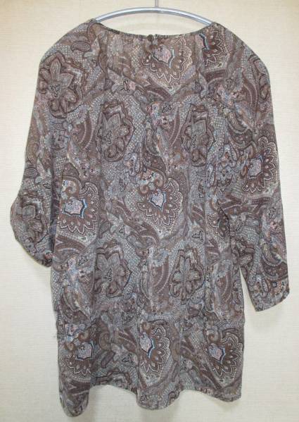 ★☆レリアン　茶系ペイズリー　13号　チュニック☆★