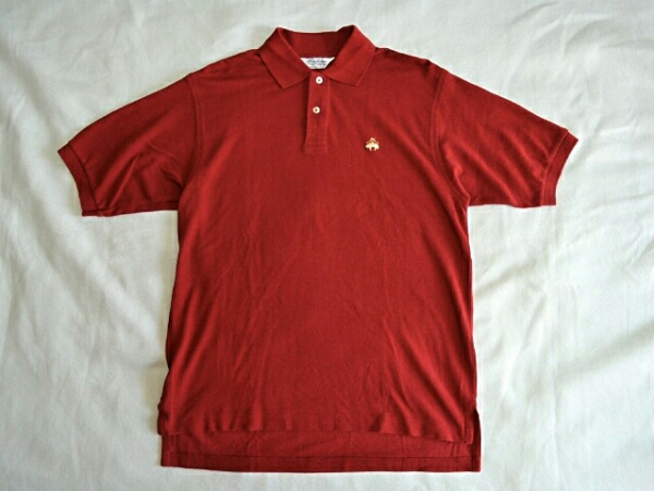 デッドストック 90'S ブルックスブラザーズ ポロシャツ USA製 赤