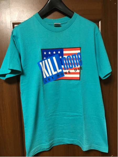 美中古 SUPREME Tシャツ M ターコイズ 星条旗 シュプリーム box