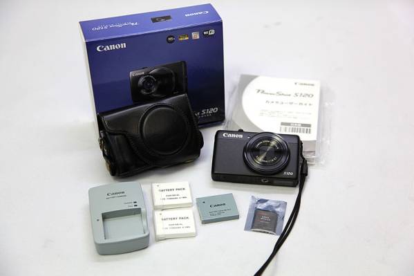 Canon PowerShot S120 ケース 予備バッテリー付き 中古