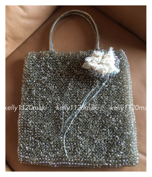 アンテプリマ ワイヤーバック シルバー×ゴールド コサージュ付