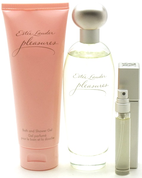 T287s★香水&ジェル エスティローダー プレジャーズ 3点set 残多