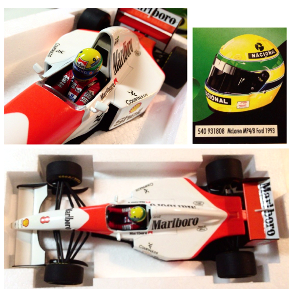 ミニチャンプス◆A.セナ 1/18 F1 マクラーレン マルボロ 1993