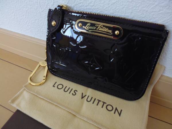 ルイヴィトン LOUIS アマラント VUITTON クレ NM モノグラム・ヴェルニ