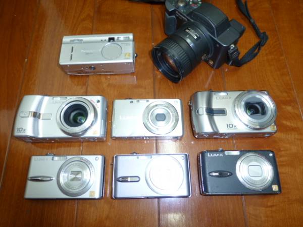 デジカメ8台！LUMIX DMC-FH5 FX30 FX01 TZ3 FZ1 他 1610万画素