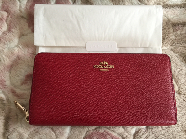 コーチ coach アコーディオンジップウォレット 国内購入 長財布