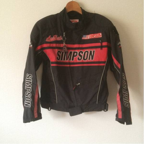 シンプソン春夏SIMPSONパッド入りフルデコライダースジャケットM