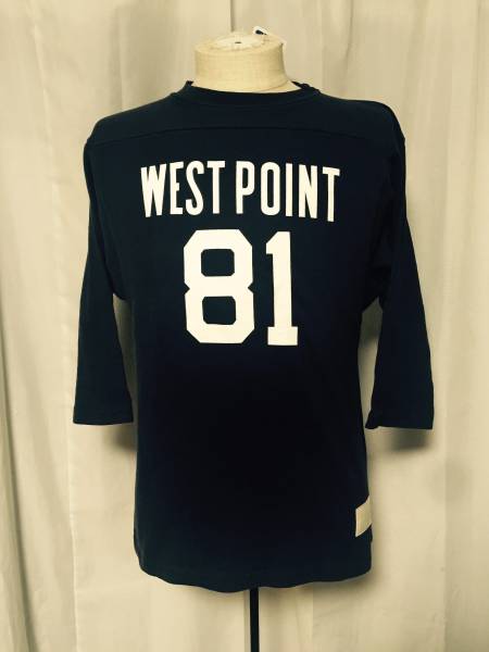 新品Mayo SPRUCEフットボールTシャツ S メイヨースプルース 紺