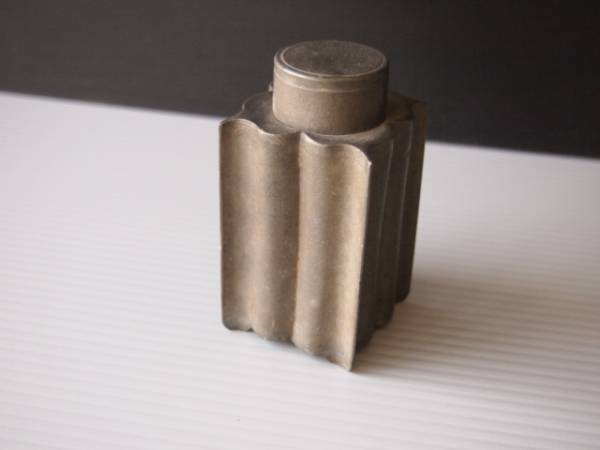 錫 茶入 光大正全玉市大順制 煎茶道具 中国美術