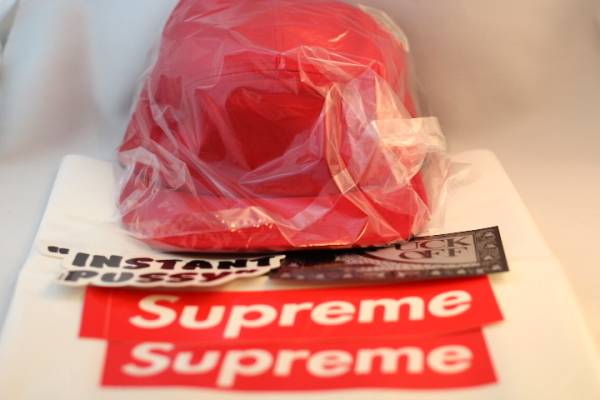 Supreme 16ss Perforated Logo Camp Cap キャップ ハット赤 新品