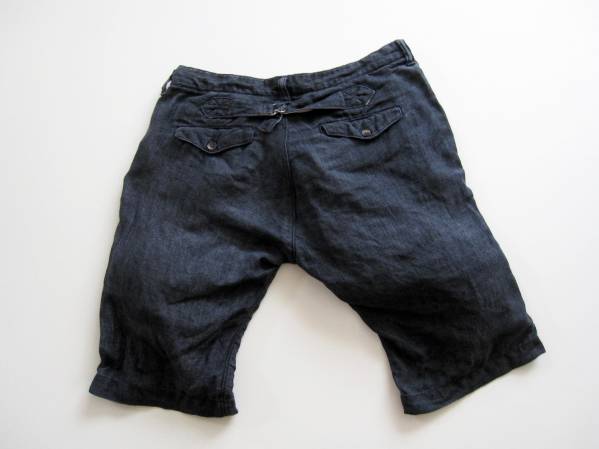 【Sanca サンカ】麻100% リネン ショートパンツ SIZE 2 W83cm!!