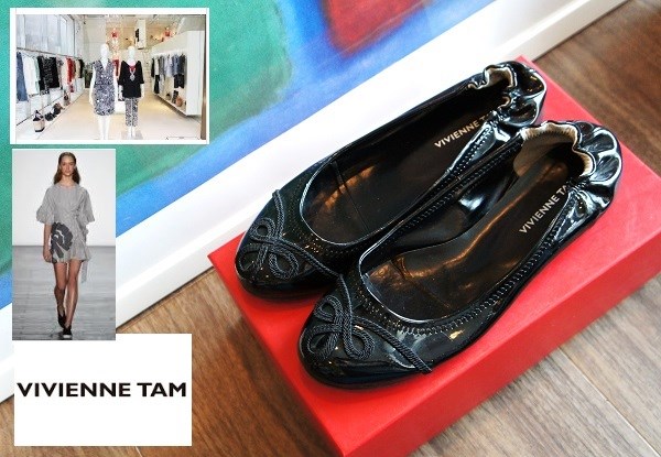 VIVIENNE TAMヴィヴィアンタム/パテントフラットパンプス/241/2