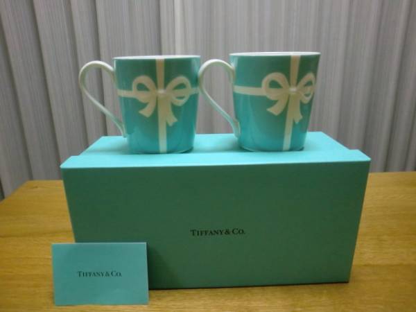 即決●ティファニー ブルーボックス マグカップ２客　未使用
