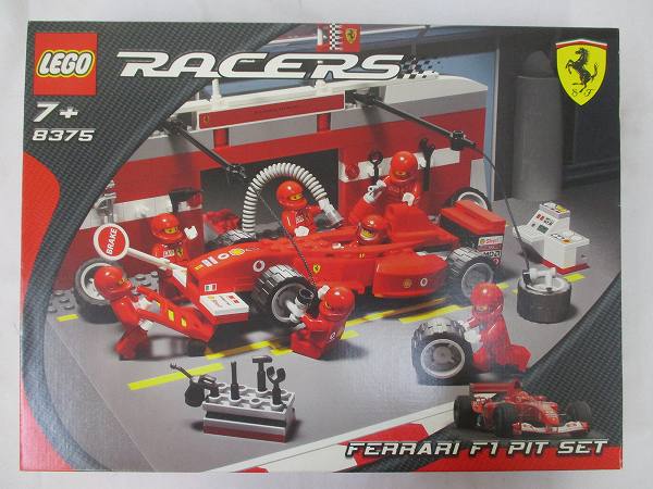 未開封/箱傷LEGO レーサー 8375 フェラーリF1ピットセット[梱0.1