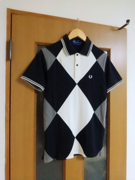 【フレッドペリー】アーガイル柄 ポロシャツ XS 