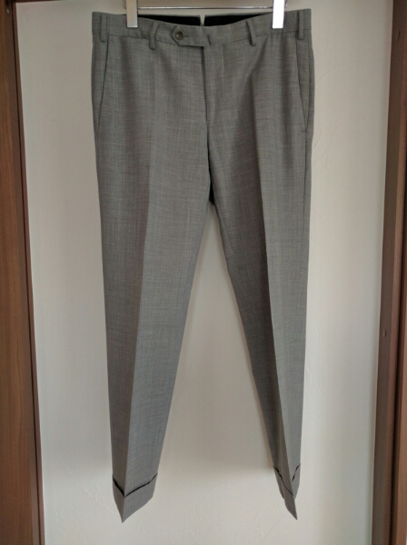 ユナイテッドアローズ　スラックス　パンツ　グレー　ビジネス