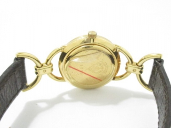 美品■GUCCI(グッチ) 腕時計 6000 レディース 革ベルト ゴールド