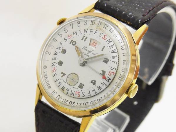 1円～希少!?クロフォード トリプルカレンダー アンティーク☆☆