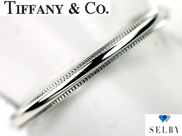 ティファニー Pt リング ミルグレイン #20　SELBY