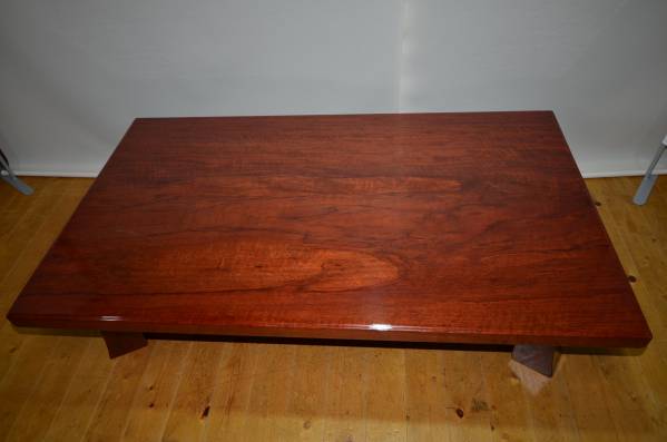 ■希少/高級材ブビンガ/一枚板/無垢/テーブル/座卓/虎斑杢■