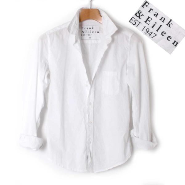 Frank & Eileen シワ加工シャツ フランク＆アイリーン XS 白