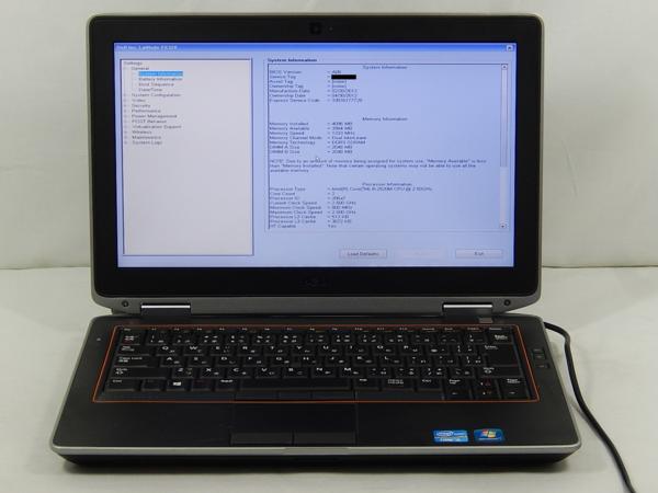 1000円～DELL Latitude E6320/Corei5 2520M/250G/DVDRW/OS無