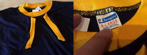 27407ビンテージ70sデッドストックチャンピオントリムTシャツ