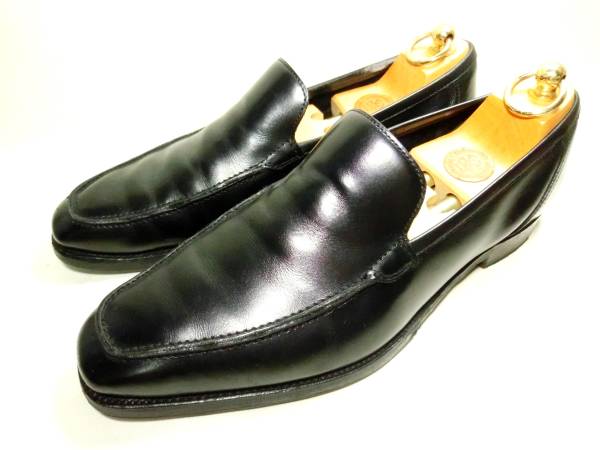 英国名門◆クロケット＆ジョーンズ ローファー 革靴 8 26.5 黒