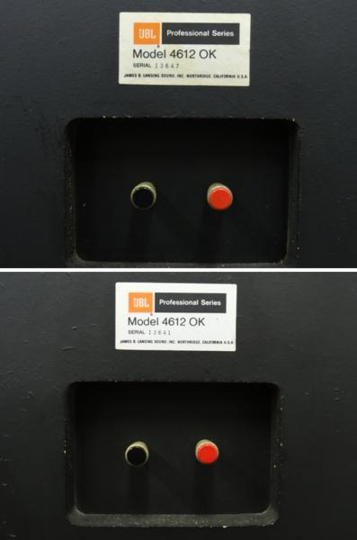△▽【全国発送可】JBL 4612OK スピーカーシステム ペア△▽ JBL