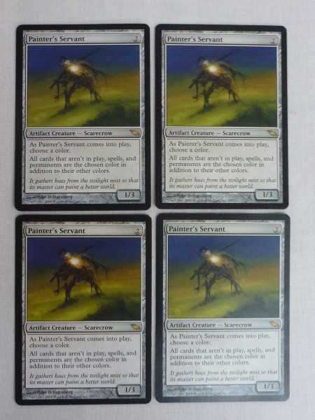 絵描きの召使い【英語４枚セット】 MTG 絵描きの召使い Painter's Servant 英語 4枚セット MTG絵描き