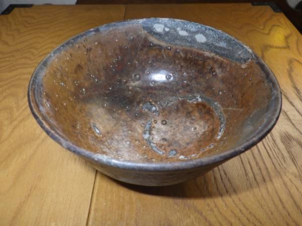 古唐津 黒唐津 黒釉茶碗 桃山時代 藤の川内窯 金石原窯出土 古唐津黒