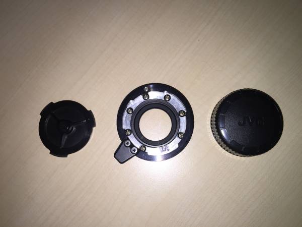 レンズマウント変換アダプター2/3を1/2へ変換HZ-MC73中古