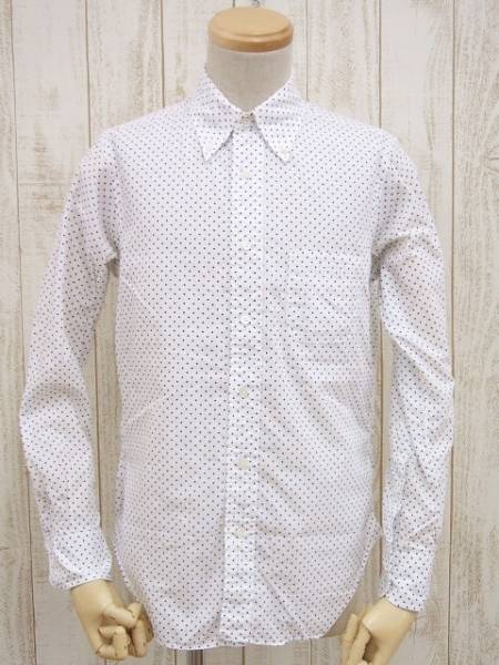 6-0719♪インディビジュアライズドシャツ/ドット柄ボタンダウン
