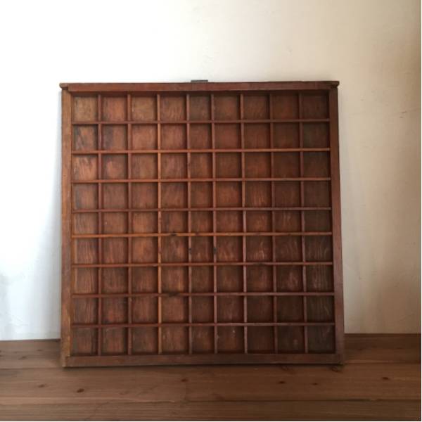 ヴィンテージ 引き出し 棚 活版 アンティーク