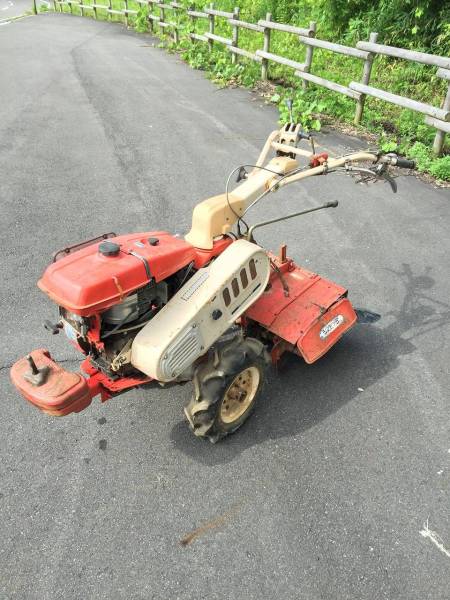 シバウラ 耕運機 KM800 8馬力 エンジン始動OK 動作確認済 花、園芸