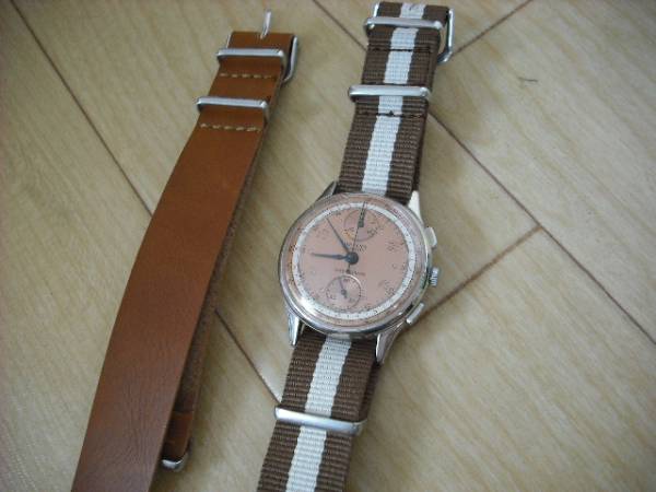 【稼動品】ORIFINA(オルフィナ)手巻式クロノグラフ 縦目ビーナス