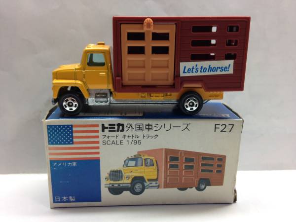 日本製トミカ 青箱F27 フォード キャトル トラック ,トミカ青箱