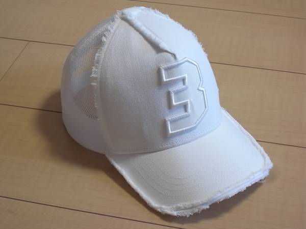 ☆【売切】コタケヨシノリ/メッシュキャップ/ホワイト/③ バーニーズ