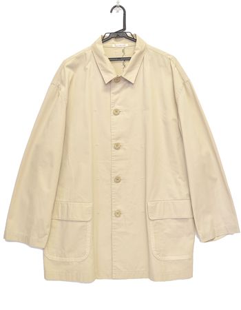 Papas パパス ステンカラー コットン ジャケット コート L J882