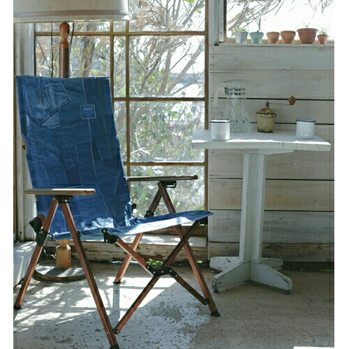 新品コールマン×モンロ デニム柄レイチェア☆