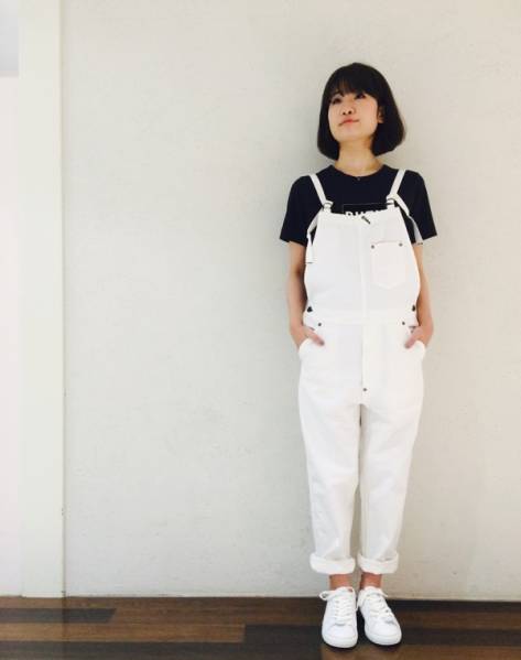 美品 Johnbull ジョンブル ホワイトデニムサロペット M(中谷美紀