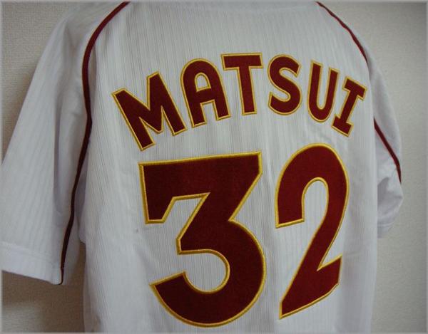 デサント 東北楽天イーグルス EAGLES ユニフォーム #32 松井稼頭央 L 32松井稼頭央選手モデル