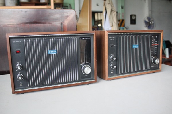 TB526ソニーSONY ラジオTFM-9500 セット◇昭和レトロ/ステレオ