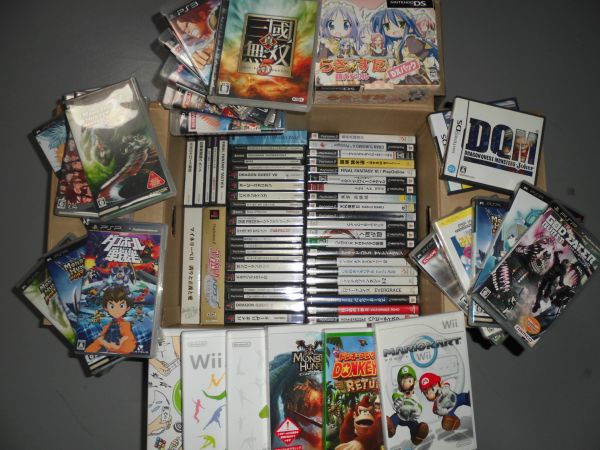 1円☆PS3/PSP/PS2/PS/Wii/DS 等 ７０本セット/Ｄ